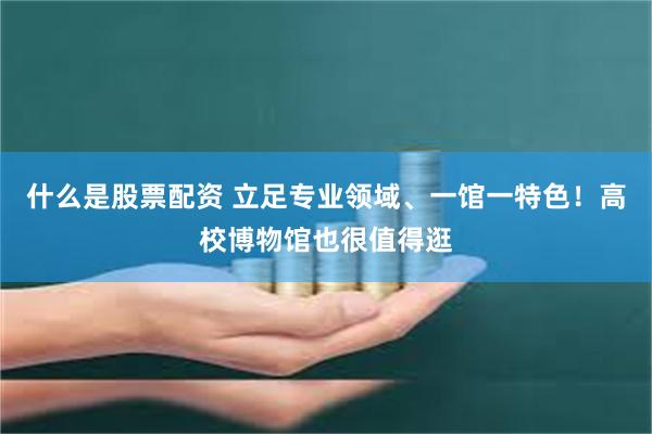 什么是股票配资 立足专业领域、一馆一特色！高校博物馆也很值得逛