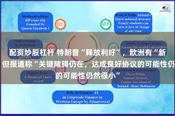 配资炒股杠杆 特朗普“释放利好”，欧洲有“新思路”，但报道称“关键障碍仍在，达成良好协议的可能性仍然很小”
